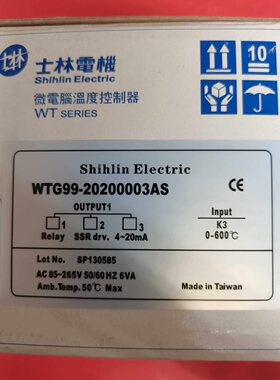 WTG99-20200049AS WTG99 WT909士林shihlin温控 WT909-20200049AS