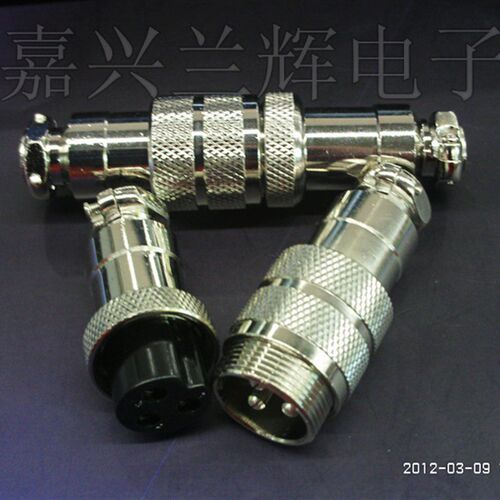 连接器 航空插 GX20-2P(2芯)DF20-2T  对接 19MM