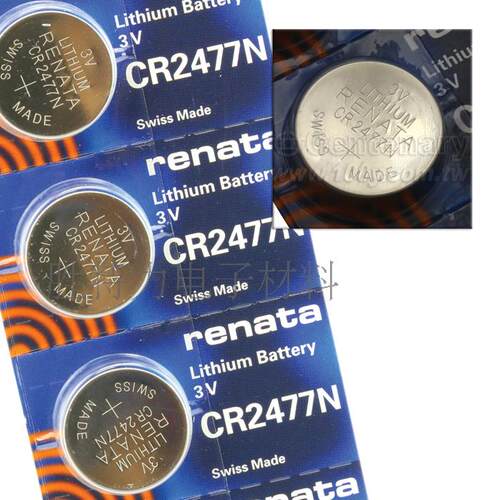 CR2477N RENATA 纽扣电池 全新原装正品瑞士进口