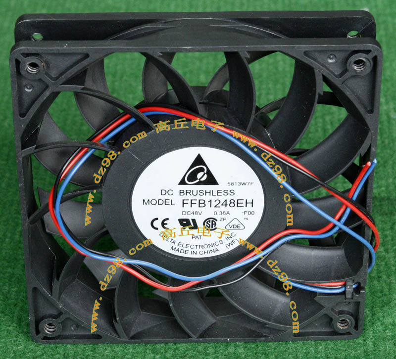 原装拆机 DELTA FFB1248EH 48V 0.38A 滚珠轴承 风扇 120x25