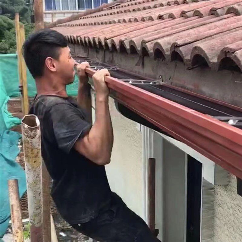 铝合金天沟雨水槽房檐排水槽别墅檐沟接水槽阳光房水槽屋檐雨水槽