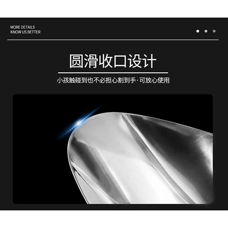 304不锈钢盐酥鸡杓鸭嘴水瓢装袋铲快餐鸡柳漏斗神U器带嘴打包鸡勺