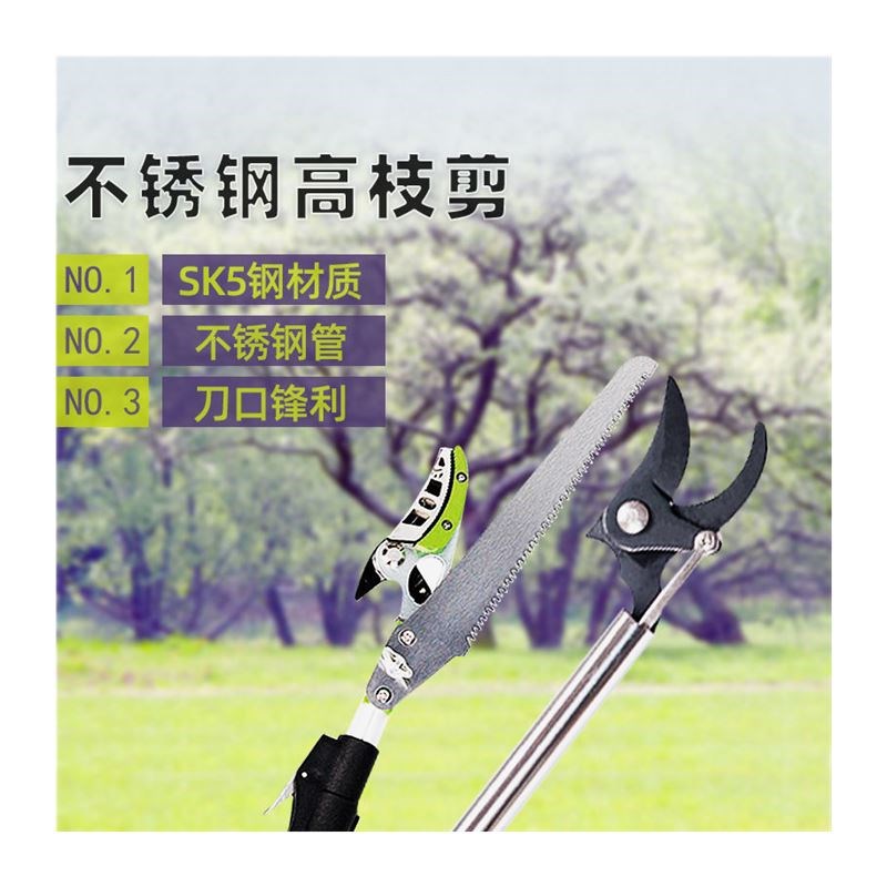 槐花剪高枝剪修枝剪不锈钢修x剪园林疏花稀果剪枝槐米长杆新款树