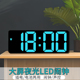 卧室客厅钟表LED数字时钟家用电子钟台式 桌面声控钟夜光大床头钟