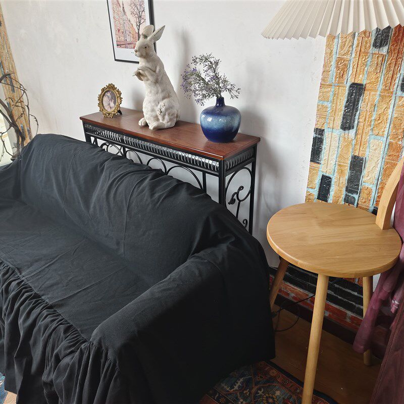 沙发套罩全包法式套防尘套沙发套罩全J包万能套黑色套沙发套罩