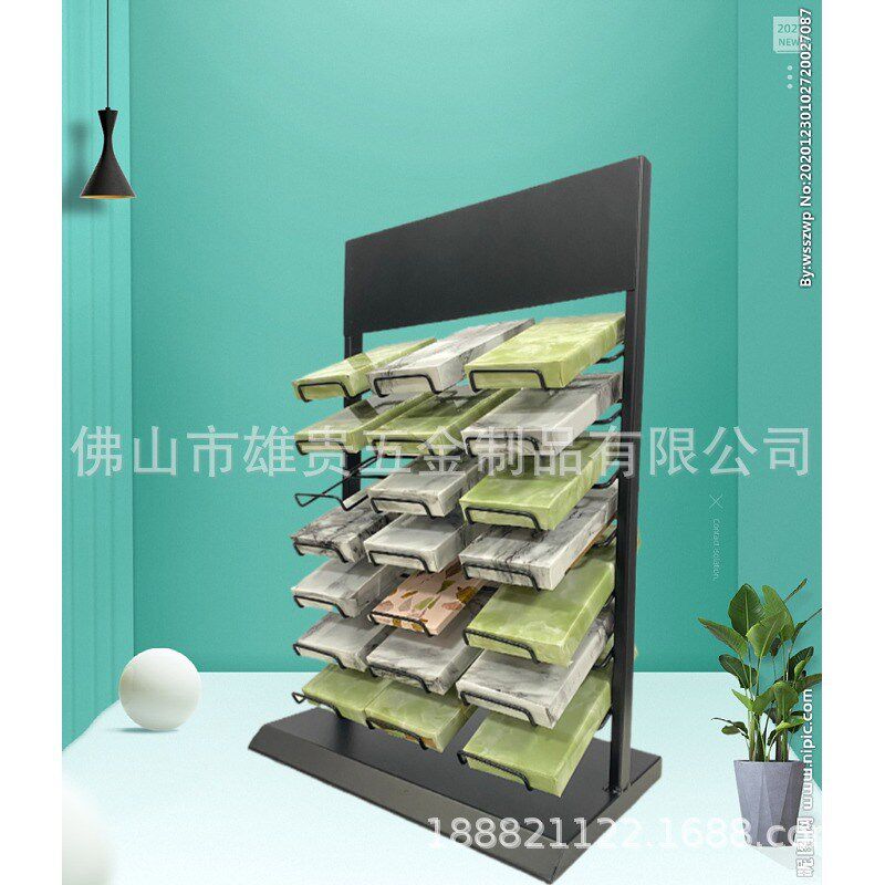 石材石英石小样展示架瓷砖展x架岩板推拉柜大理石玻璃橱柜门板架