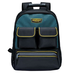 常胜客手提耐磨防水工具包u多功能维修加大加厚帆布电脑包双肩背