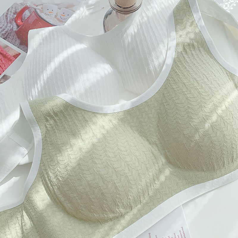 无钢圈聚拢上托收副乳p调整型文胸 全罩杯大胸显小显瘦大罩杯内衣