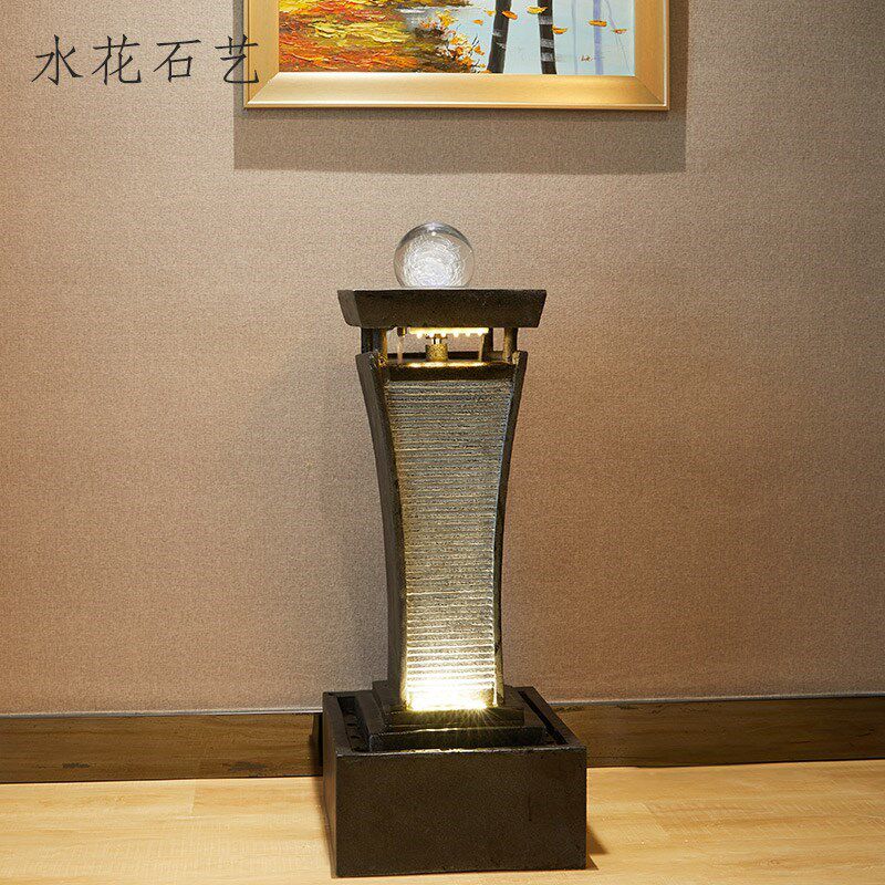 大型落地酒店大堂庭院流水喷泉摆件水景装饰品假山景观石别墅造景