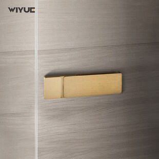 纯铜极简门锁室内卧室卫生间全铜执手磁吸静音房门U生态锁简约把