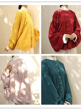 裳裳者华松花春秋汉服日常明制立领竖领翻领对襟琵琶袖提花棉短衫