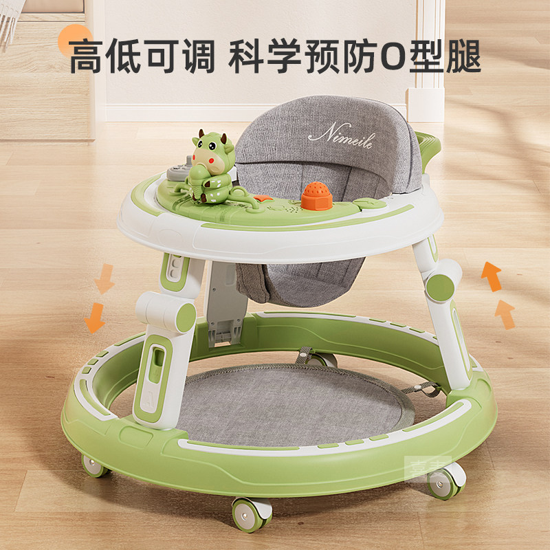 学步车防o型腿防侧翻婴儿手推学走路助步车宝宝学行神器W2023新款