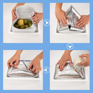 保温袋长方形加厚l大号生鲜水果珍珠棉泡沫保冷海参快递铝箔款立