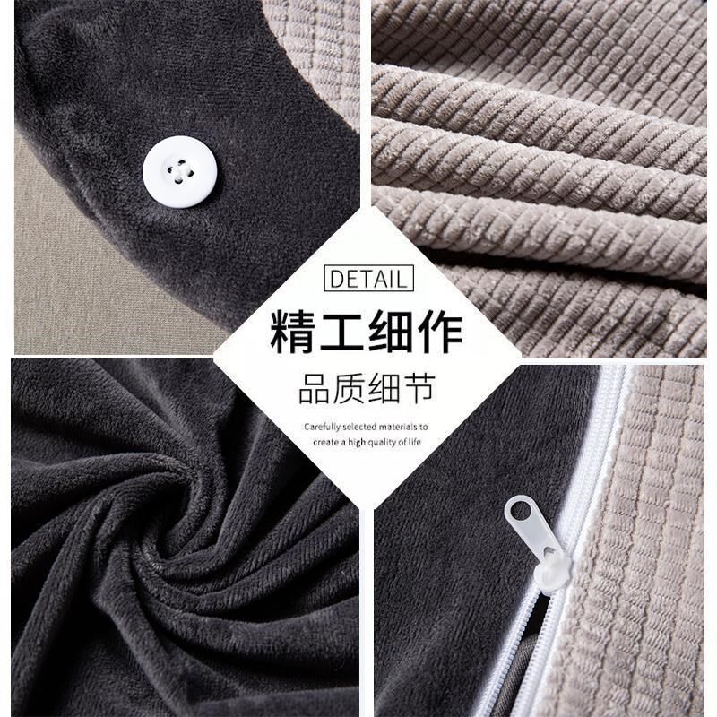 玉米绒加厚加高床头靠垫抱枕沙发靠G背垫护腰护颈神器双层可拆洗