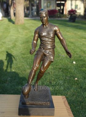 铜雕塑橄榄球手运动铜像艺术品家居饰品礼品宾馆酒店铜工艺品摆饰