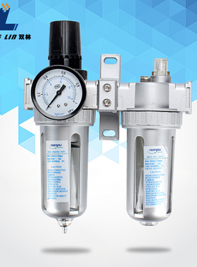 油水分离器SFC2/3/400空压机气泵喷漆气源过滤器二联件自动排水SL