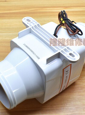 直流式机舱风机 排风扇12V24V直筒风机 房车游艇厨房专用风机配件