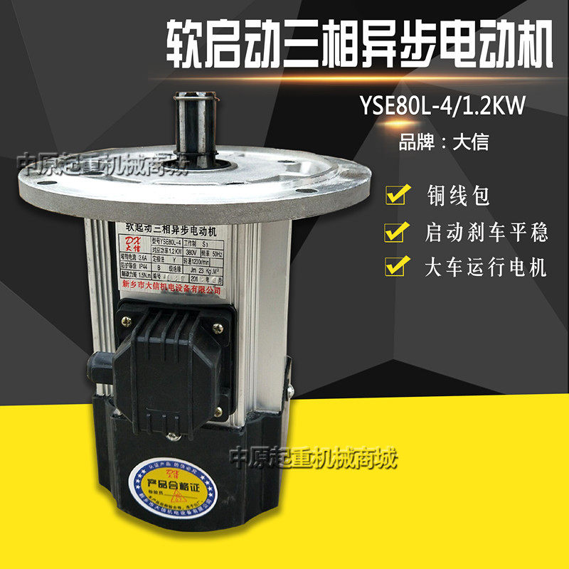 软啓动三相异步马达YSE80L-4 1.2KW大信电机起重机行车大车电机,农机/农具/农膜,灌溉工具,淘宝优惠券,粉丝福利购,淘宝优惠卷