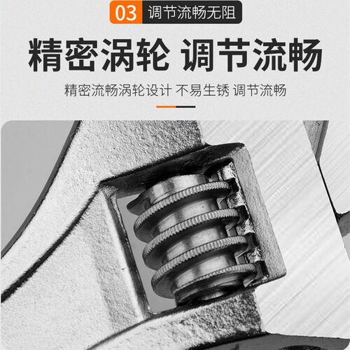 功能钢柄12寸活口扳手10寸活络扳手活动扳手8寸15寸大开口扳手