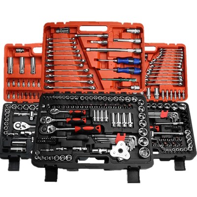 汽修套筒扳手套装汽修汽车维修理棘轮快速批头长套筒五金工具组合