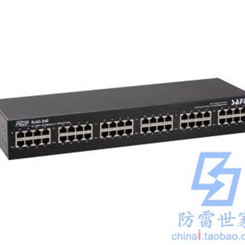 雷迅ASP信号系列宽带24口RJ45-24E机架式浪涌保护器SPD,可议价