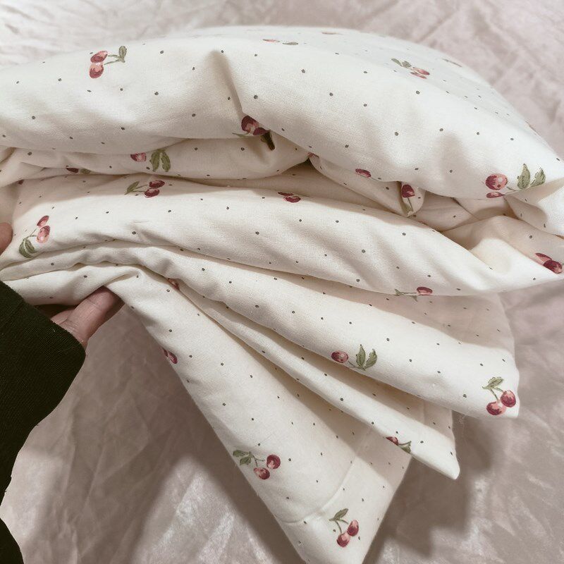 花儿童空调被夏凉被幼儿园午睡y被子120x150薄被小学生午托班