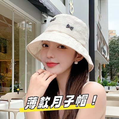 孕妇月子帽夏季薄款7月份外出产后春秋季9月份大头围渔夫帽子透气