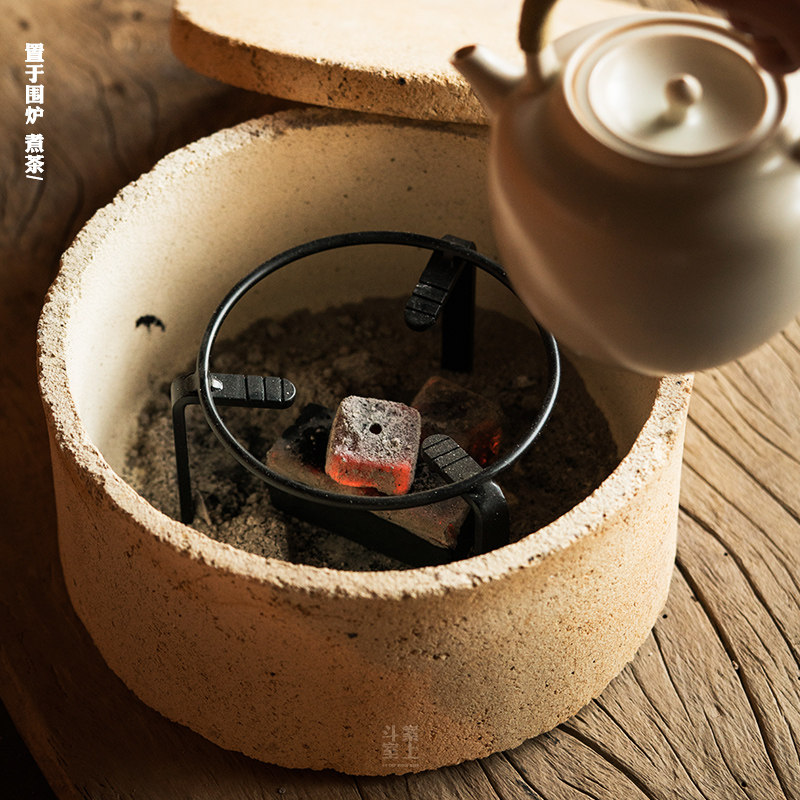 户外炉具伍德三角l架火钵架子风炉支架铁壶烧水底座户外煮茶具便