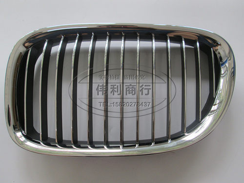 适用宝马7系F01 F02 730中网半电镀750保险杠格栅740前杠风口730