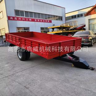 生产3吨单轴自卸箱板拖车农用挂车 翻斗货箱多功能自卸转运挂车