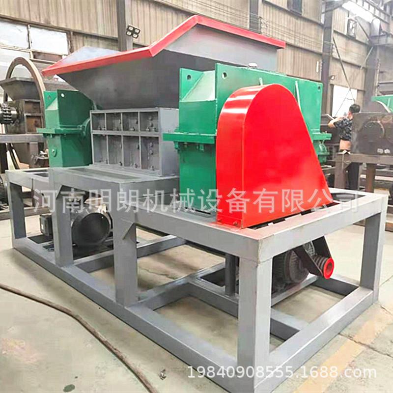 双轴撕碎机塑料金属破碎机 机头料大件生活垃圾处理线路板破碎机