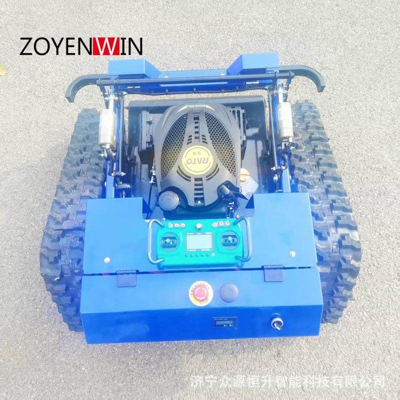 遥控割草机加装推雪铲麒麟600型汽油果园自行走履带式遥控割草机,农机/农具/农膜,割灌机/割草机/油锯,淘宝优惠券,粉丝福利购,淘宝优惠卷