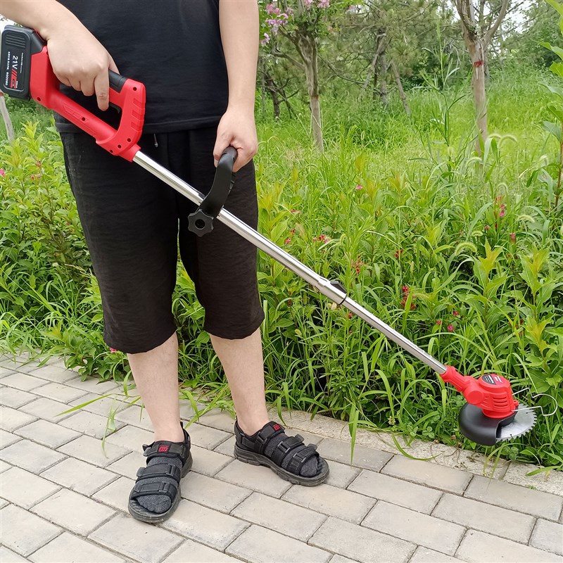 易速电动割草机充电式小型家用农用多功能收割锄草U机锂电除草神