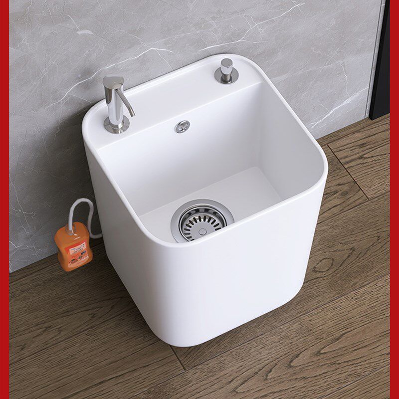 2025新型家用拖把池方形地板拖把盆拖把池阳台陶瓷拖把池清Y洗拖