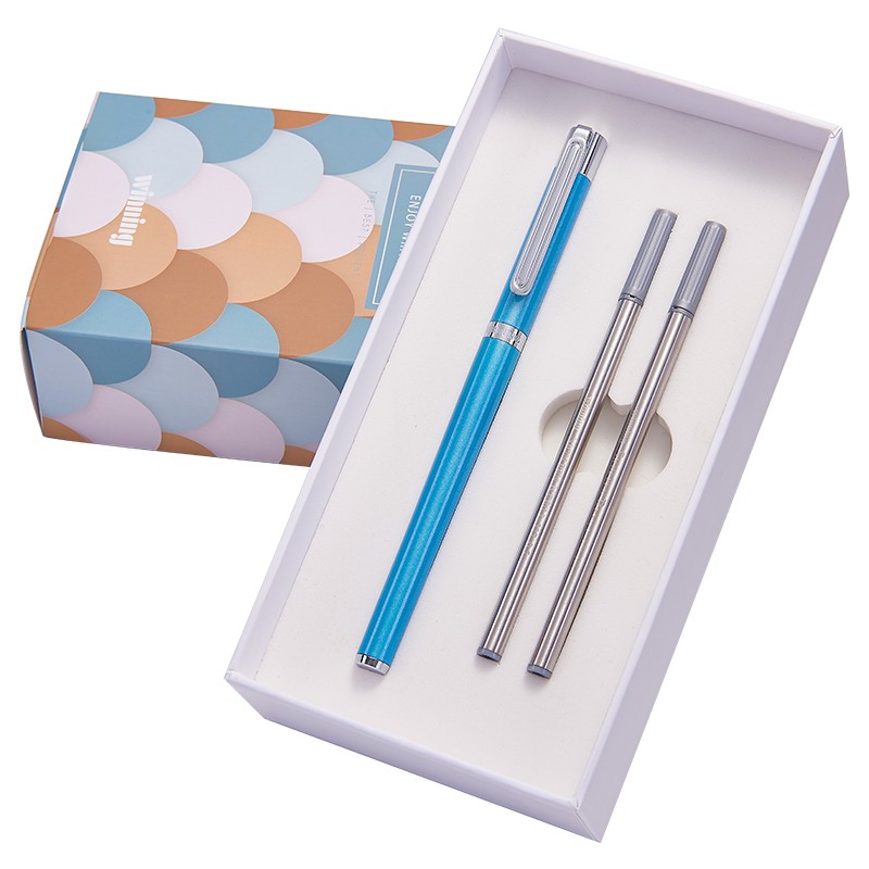 文正珍珠笔签字笔 中国风男女生复古可爱定制loygo刻字笔礼物送礼