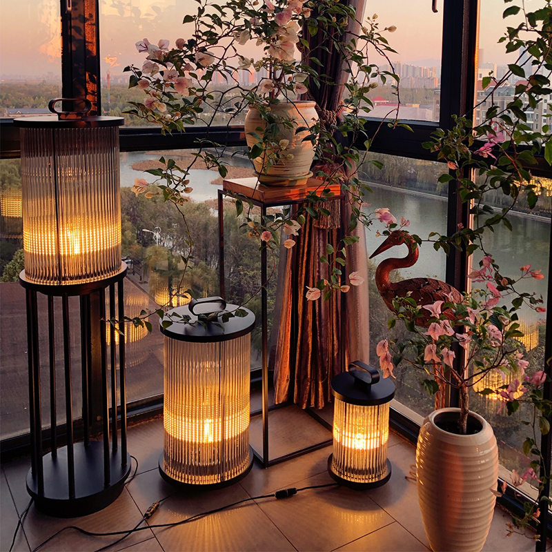 户外灯防水景观灯花园q别墅草坪灯太阳能庭院灯艺术园林笼子灯