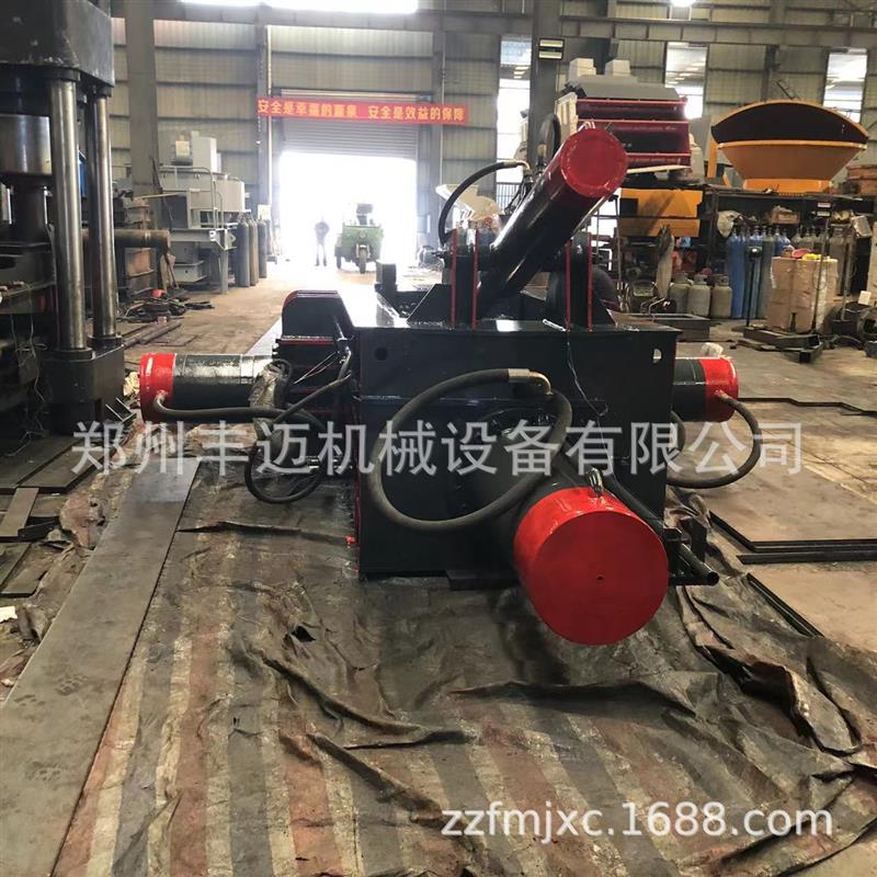 不锈钢液压打包机 卧式前推式金属压块机 废旧铝合金压块机