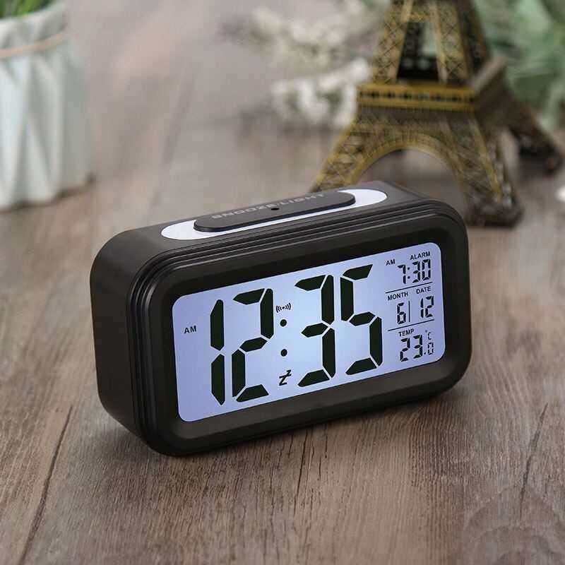 便携式床头闹铃多功能可设v多次定时的闹钟设置可调初生用通学生
