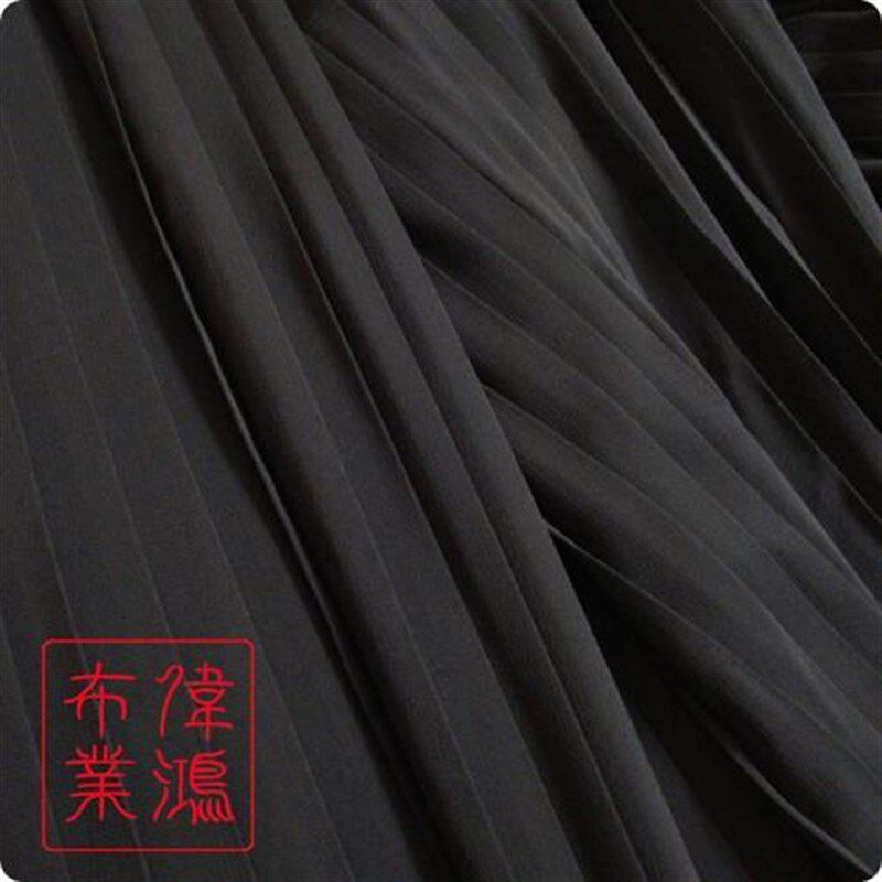 优质珍珠雪纺风琴皱面料 压绉布料 百褶裙压褶雪纺面料 压皱雪纺