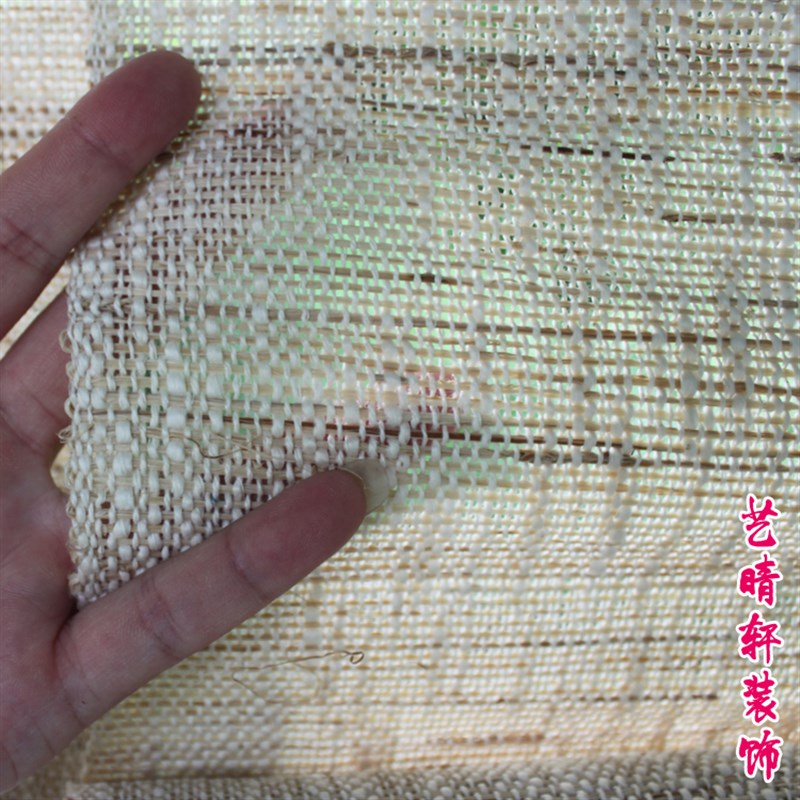 加厚麻帘手工苎麻帘日式帘子玄关隔断帘装饰窗帘S升降卷帘挡风门