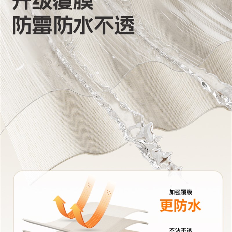 浴室双吸盘可折叠浴帘浴室工艺品防J水防霉浴帘淋浴隔断帘