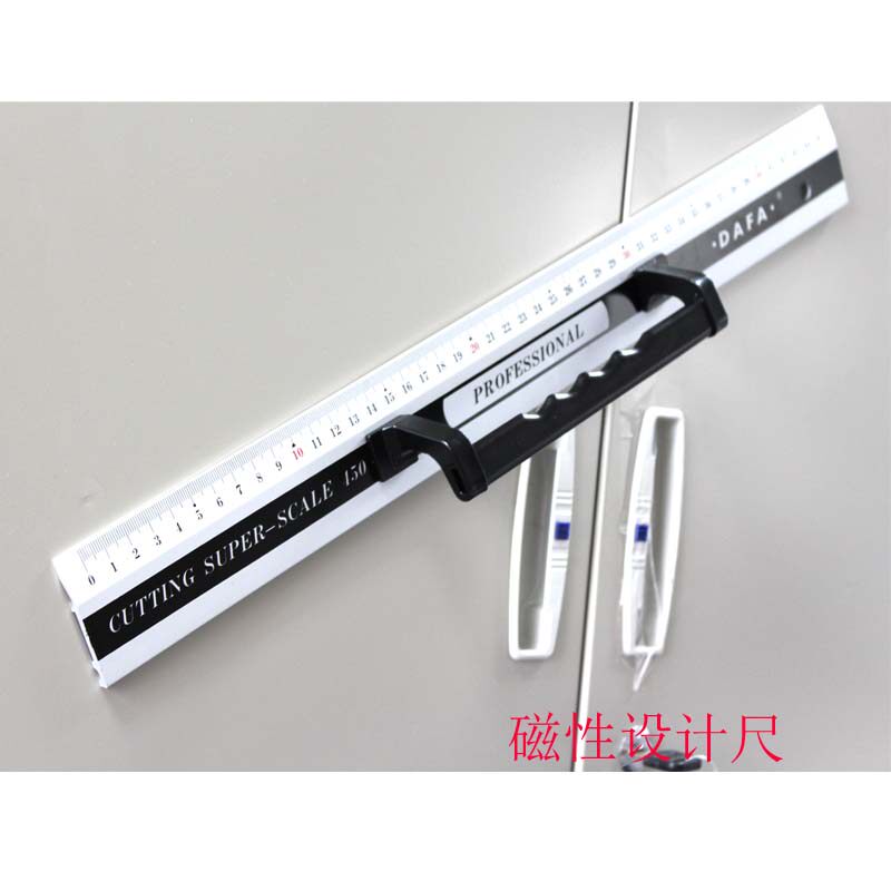 广告尺45CM/防护尺/铝合金裁w切45cm/防走偏直尺 磁性直尺 裁纸尺