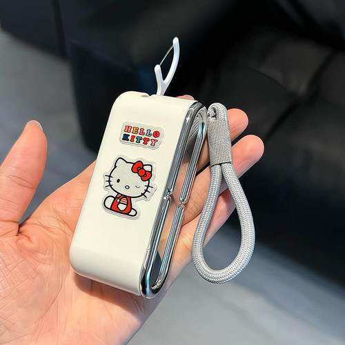 哈喽Kitty牙线盒自动弹出便携式家用迷你随身牙签线剔牙线收纳盒