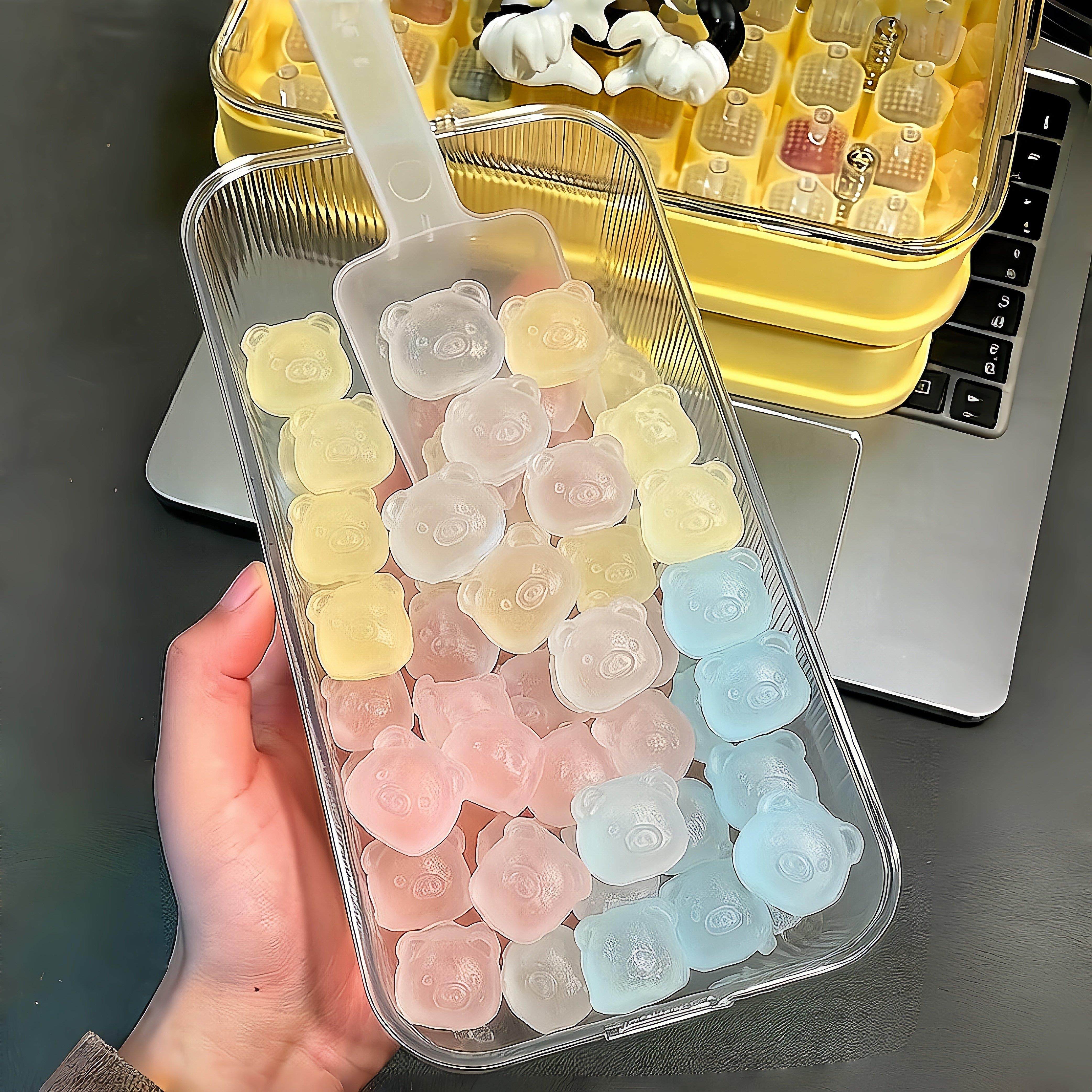小猪冰格模具冰块食品级家用硅胶按压可爱卡通创意冰箱储冰制冰盒