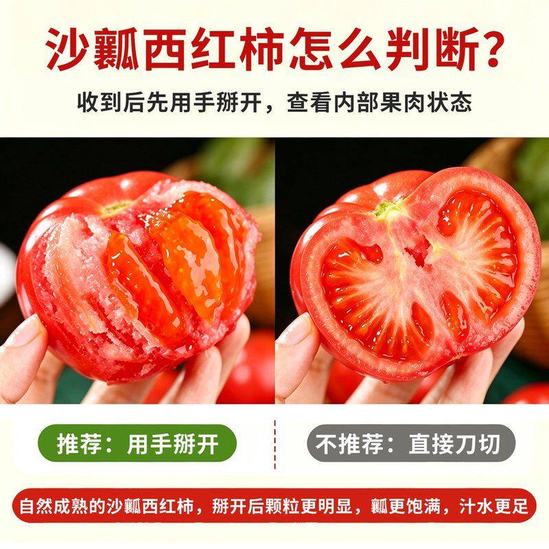 【顺丰京东】宁夏蒋滩沙瓤番茄自然熟有籽西红柿新鲜可生吃柿子蔬