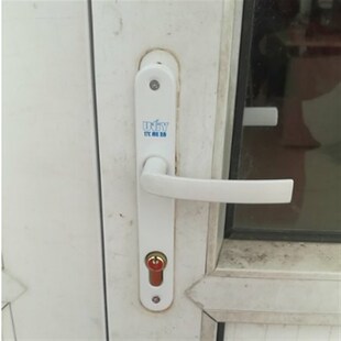 塑钢门锁8525老式平开门执手锁把手锁插芯塑料钢阳台门锁房门锁具