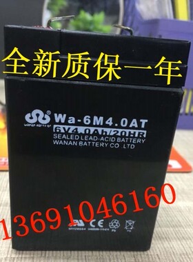Wa-6M4.0AT蓄电池6V4.0Ah/20HR 儿童玩具车 电动车 电子称蓄电池