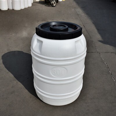 立式300#塑料水桶 腌酸菜塑料桶 有盖带盖圆形水桶 塑料油桶酒桶