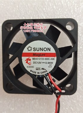 SUNON 建准 MB40101V2-000C-A99 4010 4CM 12V 0.96W 磁悬浮风扇
