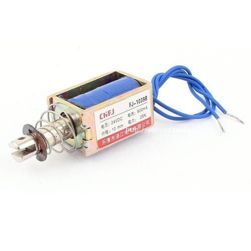 直流框架推拉式电磁铁JF/FJ-1039B电磁铁12V 24V 吸力25N行程10mm